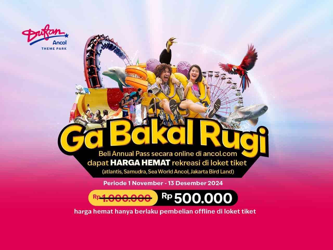 BELI ANNUAL PASS, DAPET HARGA HEMAT SEMUA WAHANA!!